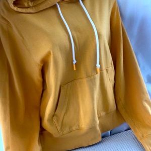 Athletica women yellow Hoodie size Lg